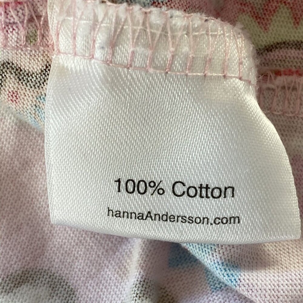 Hanna Andersson Pink Long Sleeve Cotton Floral Dress Girl’s US 7-10 130 - Picture 7 of 9